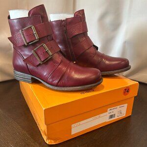 Miz Mooz NWB Limelight Buckle Boot, Bordeaux EU36